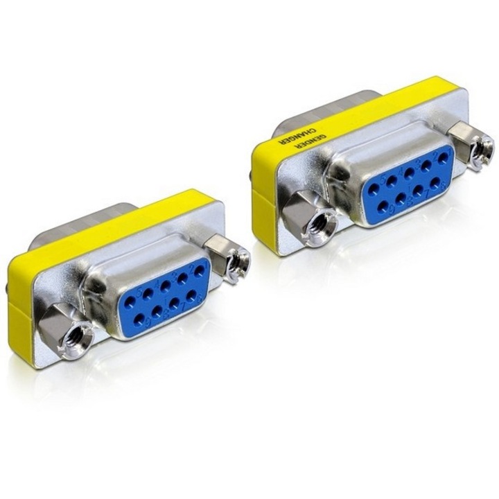 Delock Sub-D9 (F) - Sub-D9 (F) adapter