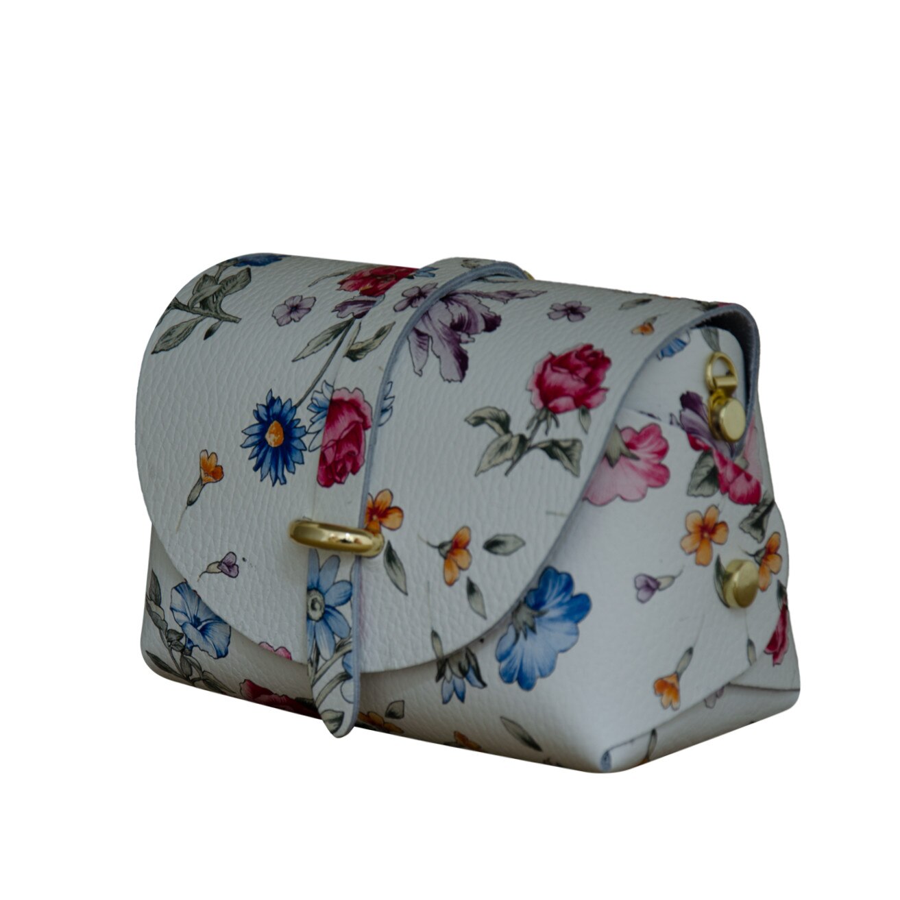 Geanta crossbody din piele naturala Eva Bags, Ioana floral 6