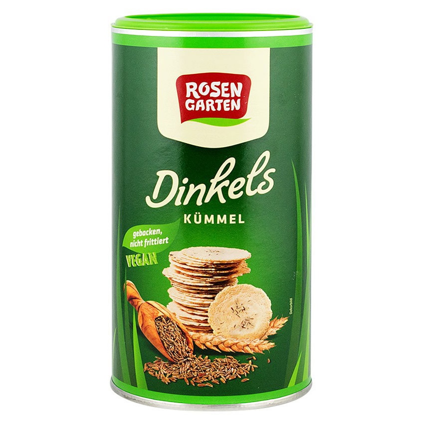 Saratele bio din grau spelta cu chimen - Rosen Garten, 100 g