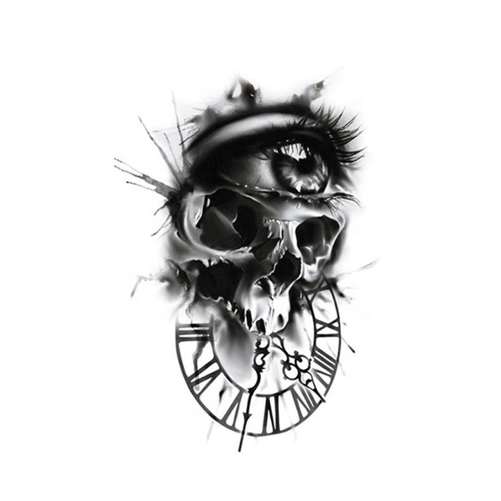 Ideiglenes tetoválás "Érzed a félelem szagát?" vízálló 21x14,80 cm