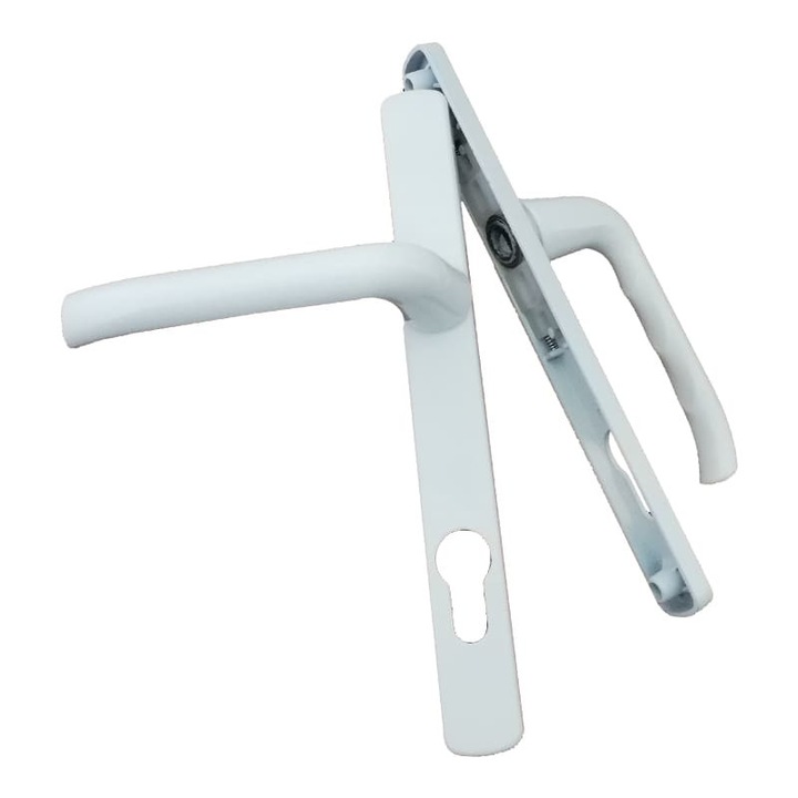 Maner usa, Winx, model Miray, din aluminiu, latime sild 25mm, interax 85mm, alb