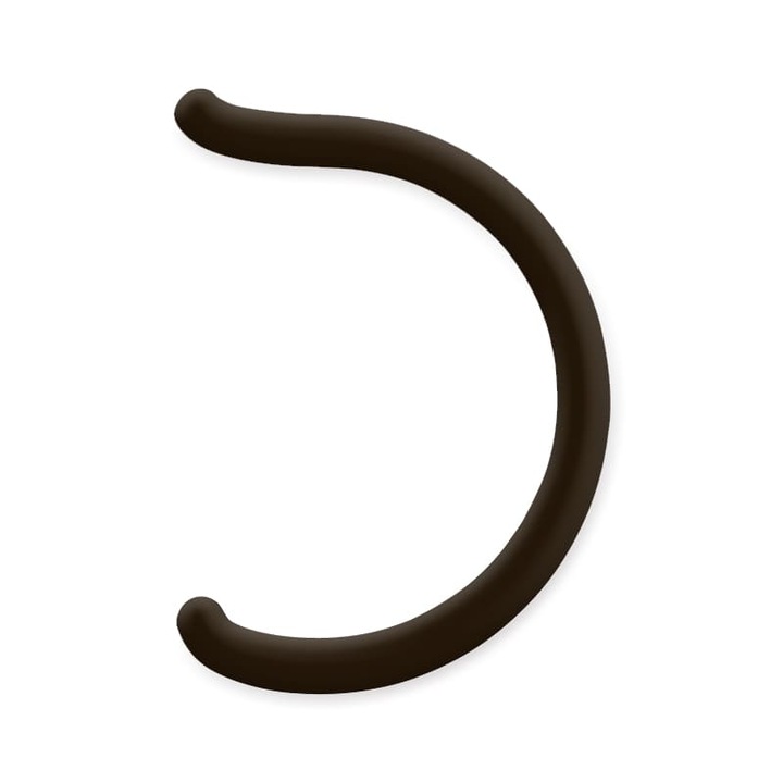 Maner tragator dublu, Medos, oval, din aluminiu, interax 300mm, maro inchis