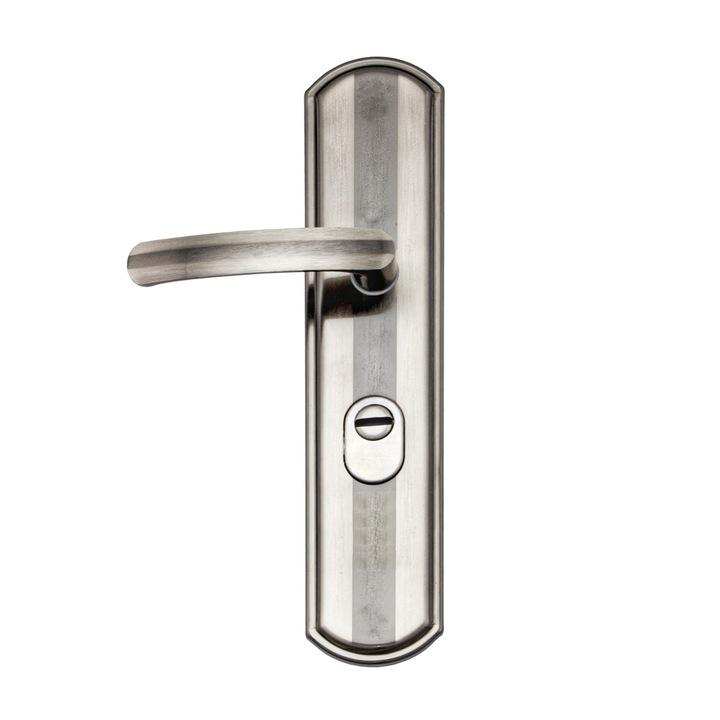 Maner cu sild, universal, blocare standard, compatibil usa metalica Kastilio, Baron, BestImp, LCL, Golden Door, deschidere stanga