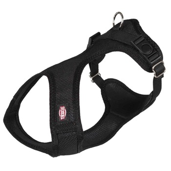 Ham Trixie Comfort Soft Touring pentru caini S-M 35-60 cm/20 mm negru 16281 Ham Trixie Comfort Soft Touring pentru caini S-M 35-60 cm/20 mm negru 16281