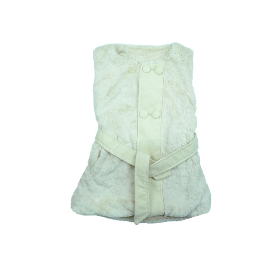 Vesta de blana pentru fetite Happy House XP022C, Crem, 116