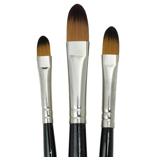 Set 3 pensule filbert Royal Knight