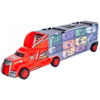 camion cu 10 masinute metalice idl double dusty echipat cu 6 roti mobile ce permit copilului sa descopere distractia accesorizat cu autocolante colorate si 2 piste pentru masini ideal pentru micii colectionari imagen 25_0_
0