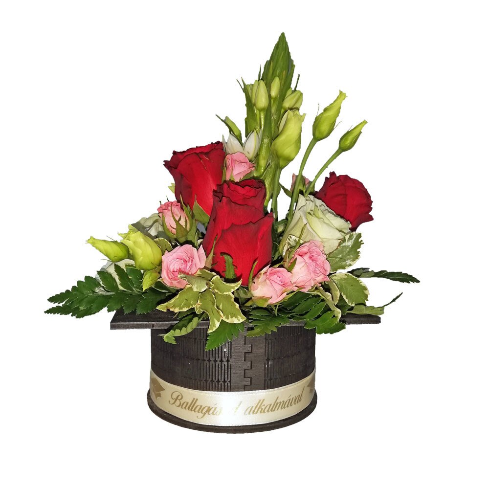 Aranjament pentru Absolvire in Palarie Toca din Lemn