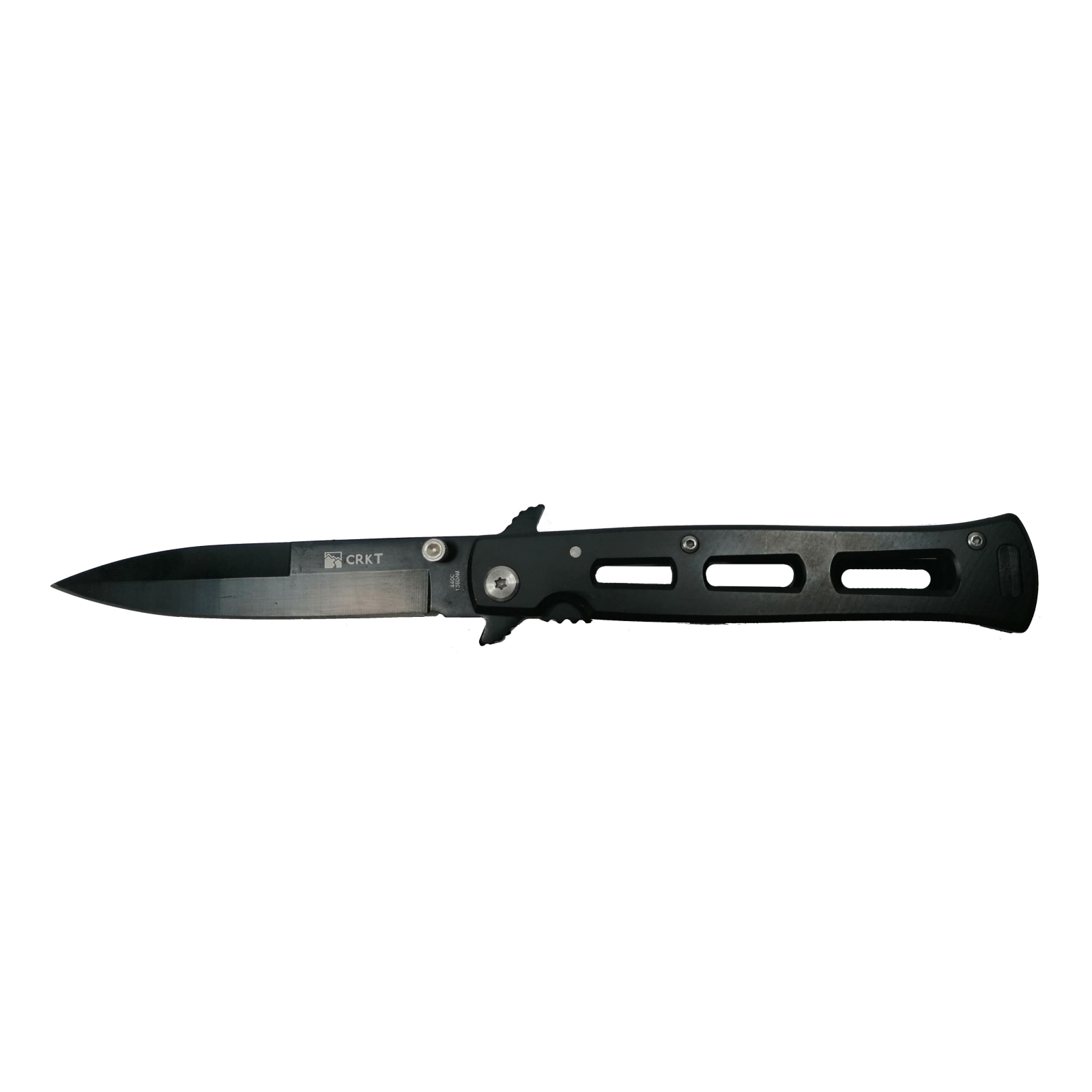 Cutit-briceag, otel inoxidabil, deschidere manuala, negru, 22 cm