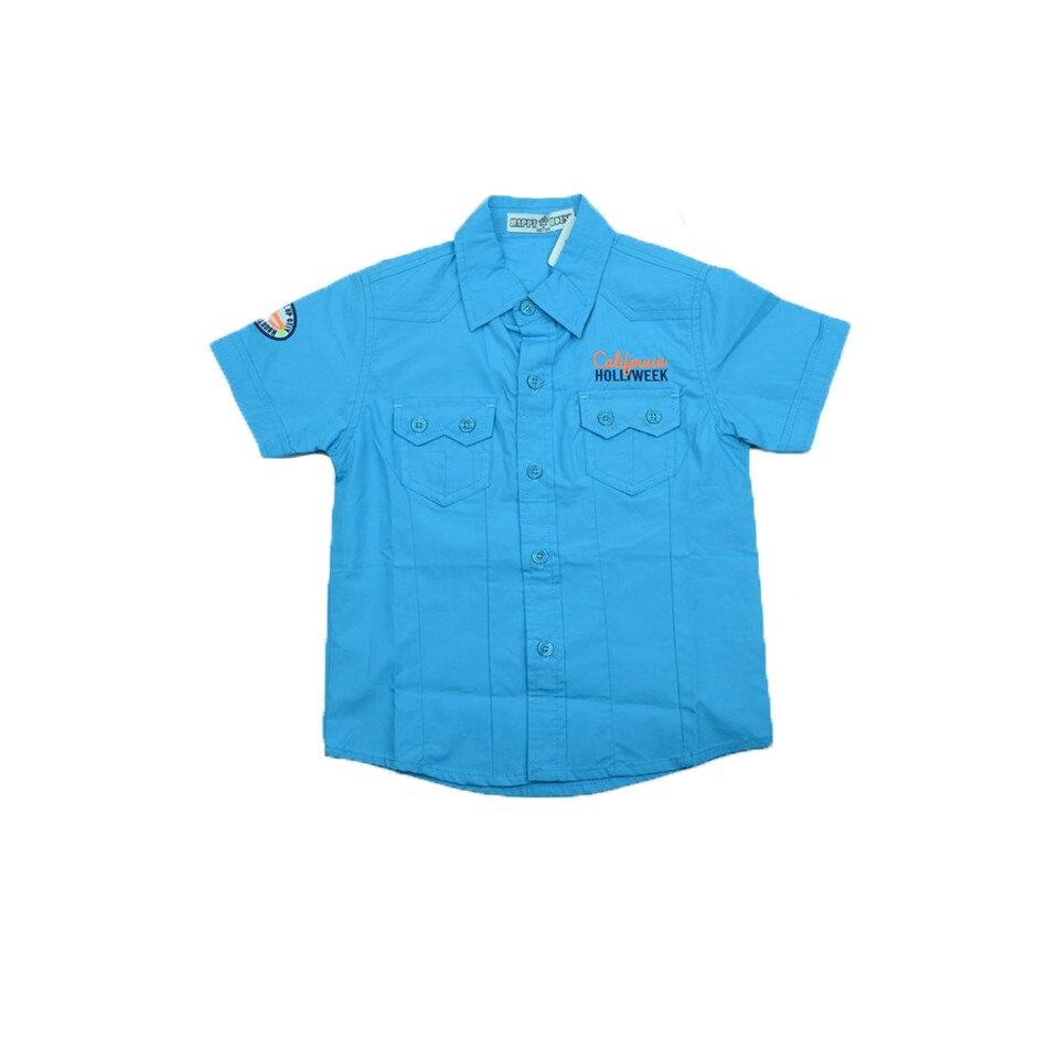 Camasa maneca scurta baieti Happy House ACC187AL, Albastru