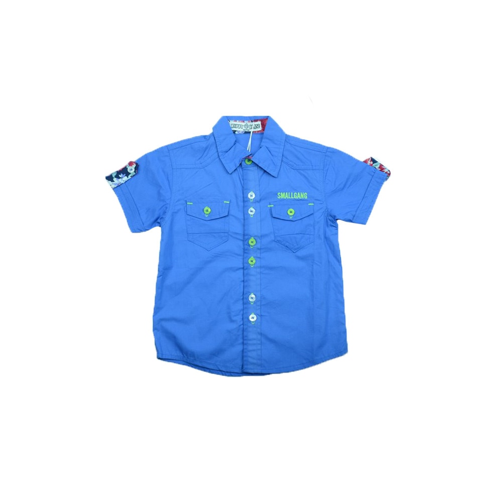 Camasa maneca scurta baieti Happy House ACC187T, Albastru