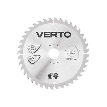 Disc fierastrau circular, 200 x 30 mm, 40 de dinti, 61H130 Verto Disc fierastrau circular, 200 x 30 mm, 40 de dinti, 61H130 Verto