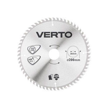 Disc fierastrau circular, 200 x 30 mm, 60 de dinti, Verto 61H132 Disc fierastrau circular, 200 x 30 mm, 60 de dinti, Verto 61H132