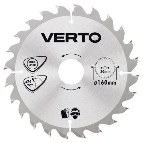 Disc fierastrau circular, 160 x 30 mm, 24 de dinti, 61H118 Verto