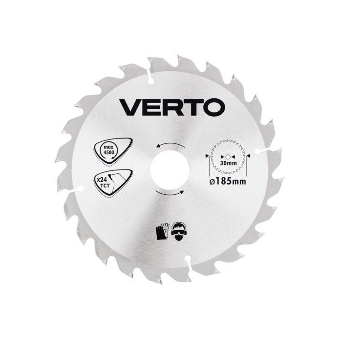 Disc fierastrau circular, 185 x 30 mm, 24 de dinti, 61H121 Verto