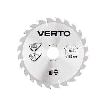 Disc fierastrau circular, 185 x 30 mm, 24 de dinti, 61H121 Verto Disc fierastrau circular, 185 x 30 mm, 24 de dinti, 61H121 Verto