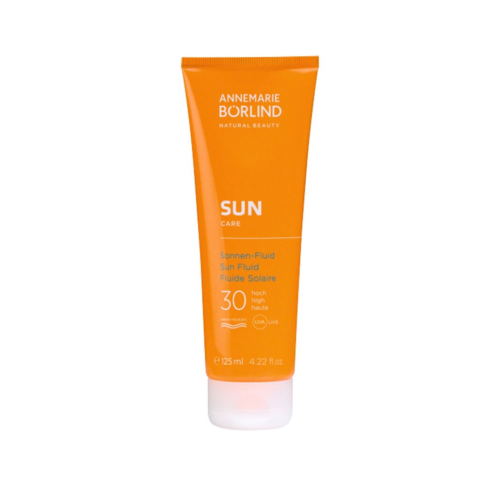 Fluid cu protectie solara SPF 30, potrivit pentru tenul mixt si sensibil, ingredinte 100% naturale, SUN CARE, Annemarie Borlind125 ml