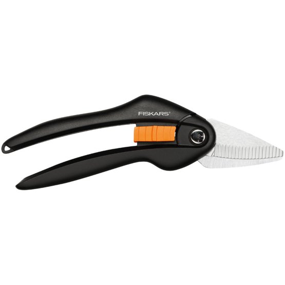 Foarfeca universala, Fiskars, SingleStep, SP28, lama din otel carbon, Negru