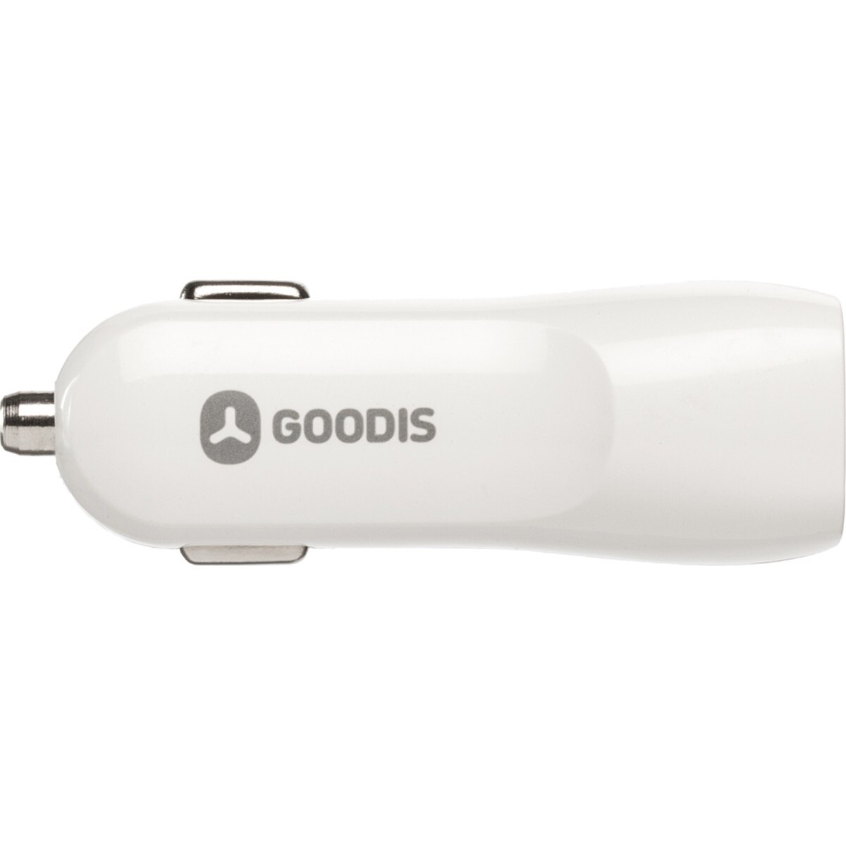 Incarcator auto Goodis, dual USB, White