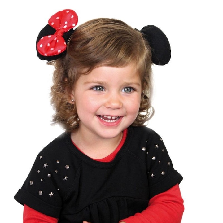 Hajcsat Minnie egér fülekkel