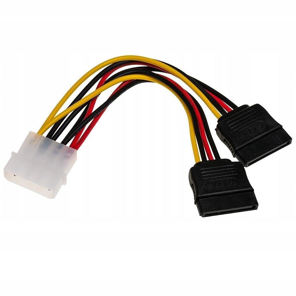 Cablu de conectare , Akyga , AK/CA/16 Molex / 2x SATA , 0,15 m