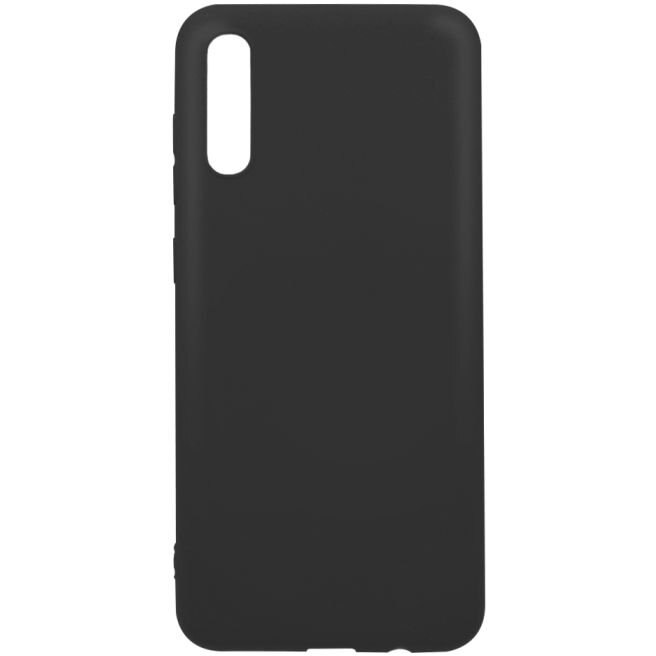 Husa de protectie Lemontti Silicon Silky pentru Samsung Galaxy A70, Negru