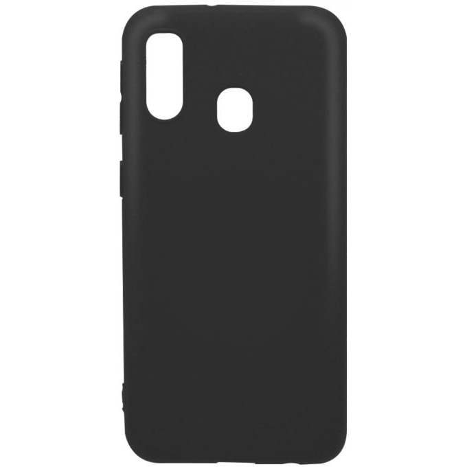 Husa de protectie Lemontti Silicon Silky pentru Samsung Galaxy A40, Negru