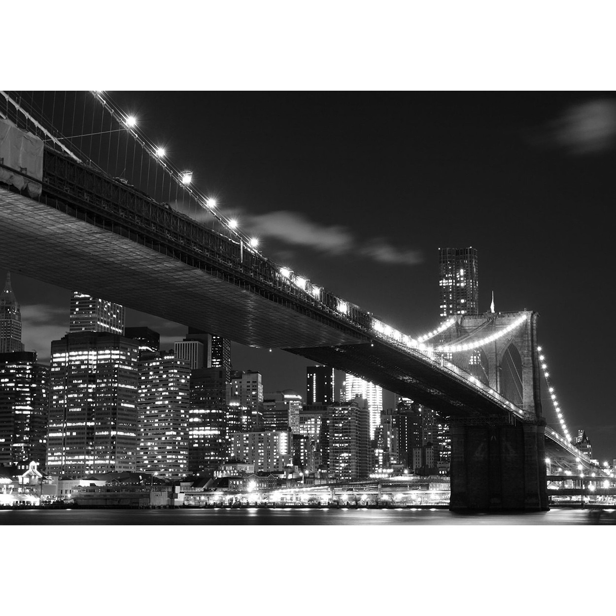Fototapet AG Design FTS1305, Brooklyn Bridge 360 x 254 cm