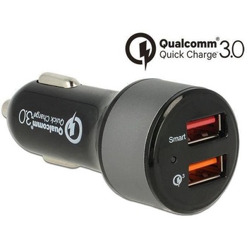 Incarcator auto 2 x USB tip A cu Qualcomm Quick Charge 3.0, Navilock - 62739 Incarcator auto 2 x USB tip A cu Qualcomm Quick Charge 3.0, Navilock - 62739