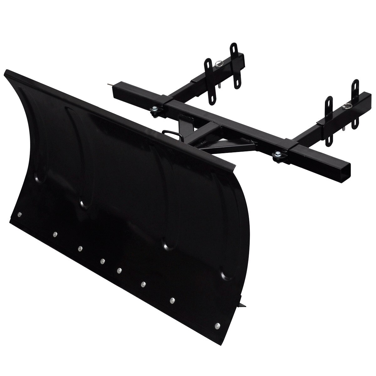 Lama de plug pentru zapada, vidaXL, Otel, Negru, 80 x 44 cm