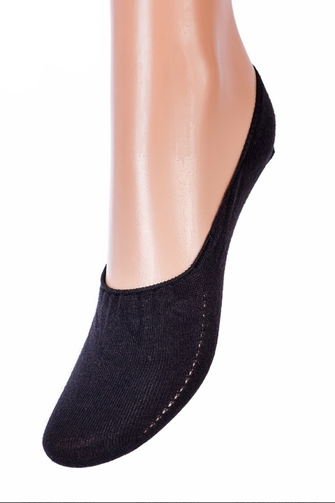 Șosete de damă Giulia Footies Cotton, Negru