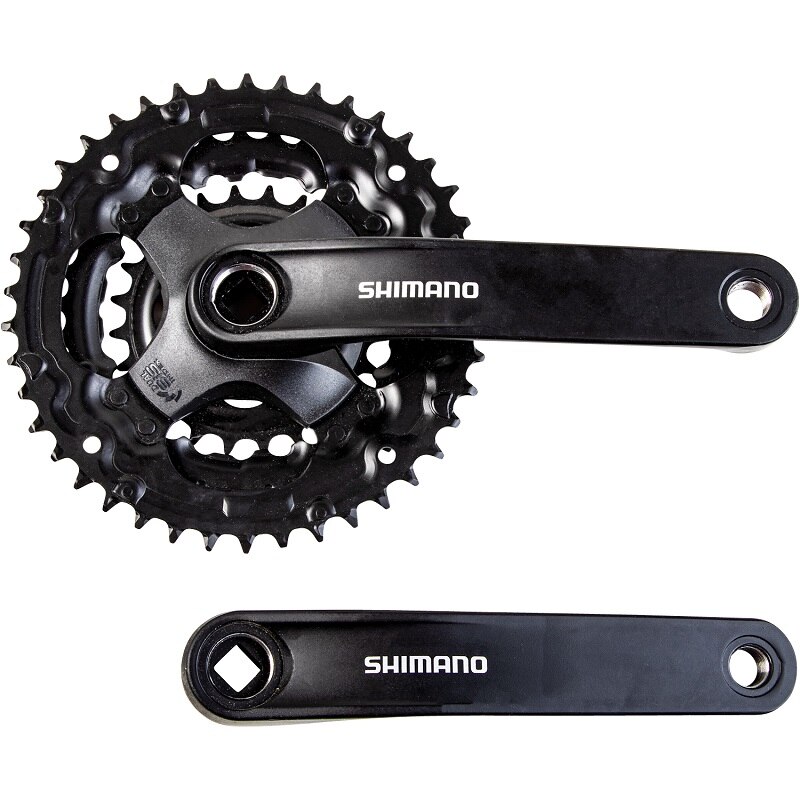 Pédalier Shimano Tourney FC-TY301 – Triple Plateau 42/34/24, 150 Mm, 6/7/8 Vitesses