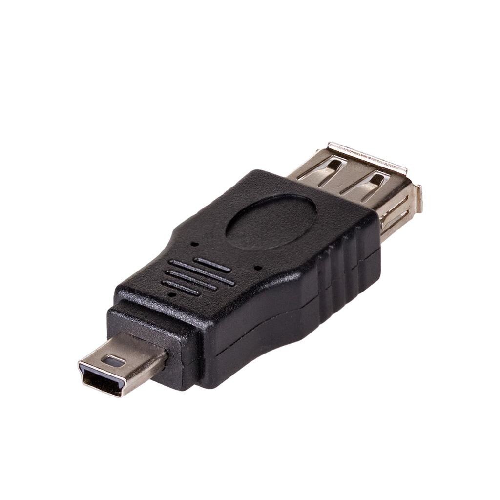 Adaptor , Akyga , AK/AD/07 USB A mama / miniUSB B tata (5pin) , negru