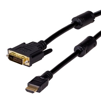 Cablu de conectare , Akyga , AK/AV/11 HDMI 1.4 tata/ DVI tata ,1.8m , tata Cablu de conectare , Akyga , AK/AV/11 HDMI 1.4 tata/ DVI tata ,1.8m , tata