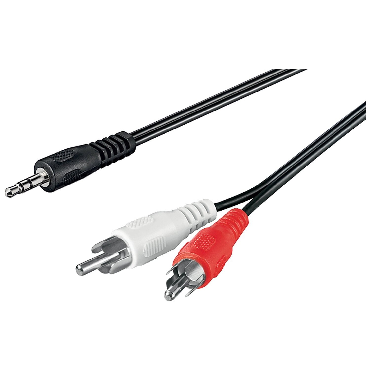 Cablu audio , Techly , Jack 3.5mm tata la 2x RCA tata , 3m , negru