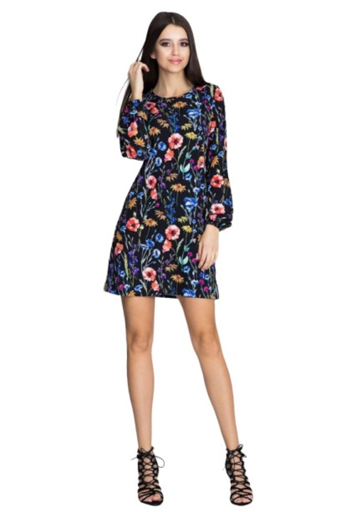 Rochie de zi model 116352 Figl , Negru, XL