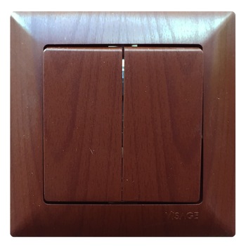 Comutator VISAGE WENGE, pentru Interior, 10 A Comutator VISAGE WENGE, pentru Interior, 10 A