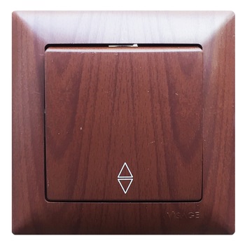Intrerupator scara VISAGE WENGE, pentru Interior, 10 A Intrerupator scara VISAGE WENGE, pentru Interior, 10 A