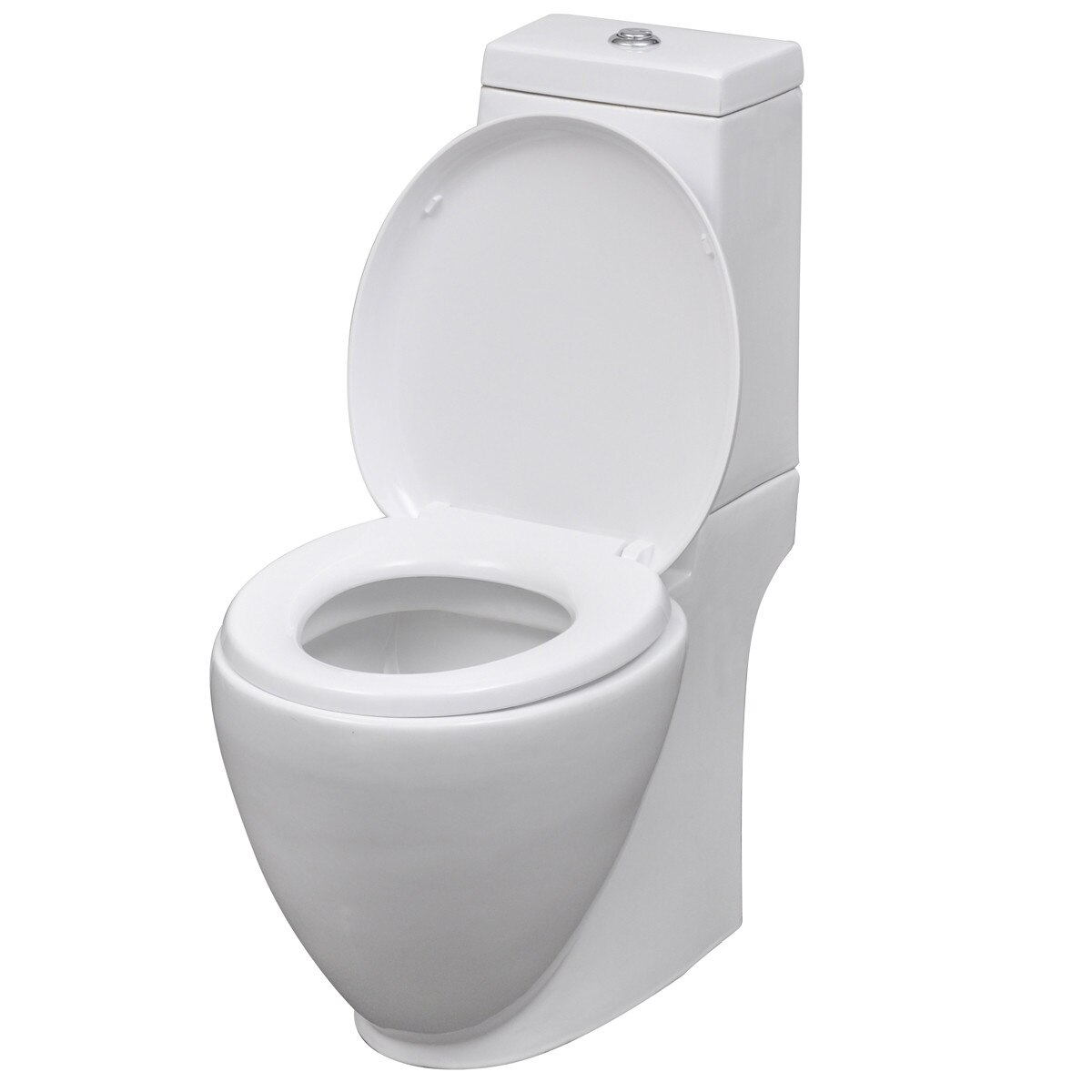 Vas WC cu rezervor inclus, vidaXL, Ceramica, Alb, 39 x 66 x 84 cm