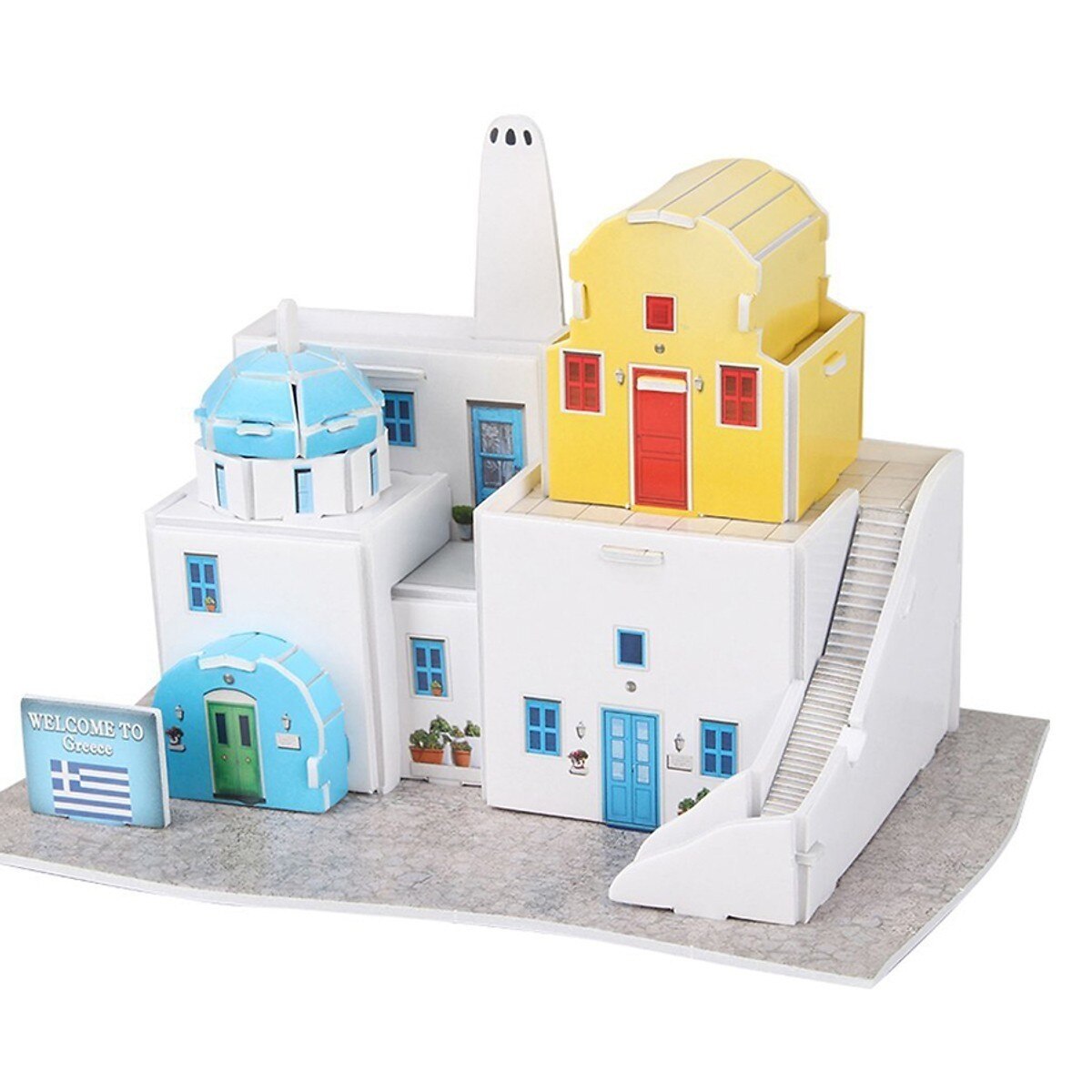 Puzzle 3D Casa traditionala din Grecia