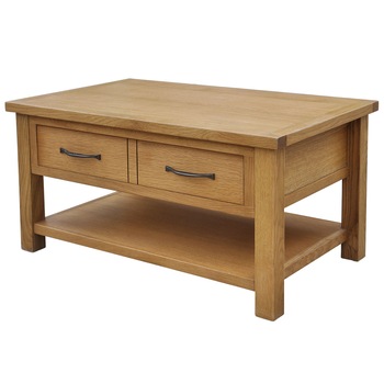 Masuta de cafea din lemn de stejar, VidaXL, 88 x 53 x 45 cm Masuta de cafea din lemn de stejar, VidaXL, 88 x 53 x 45 cm