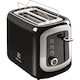 Prajitor de paine Electrolux EAT3300, 940 W, 2 felii, suport pentru chifle, negru/argintiu