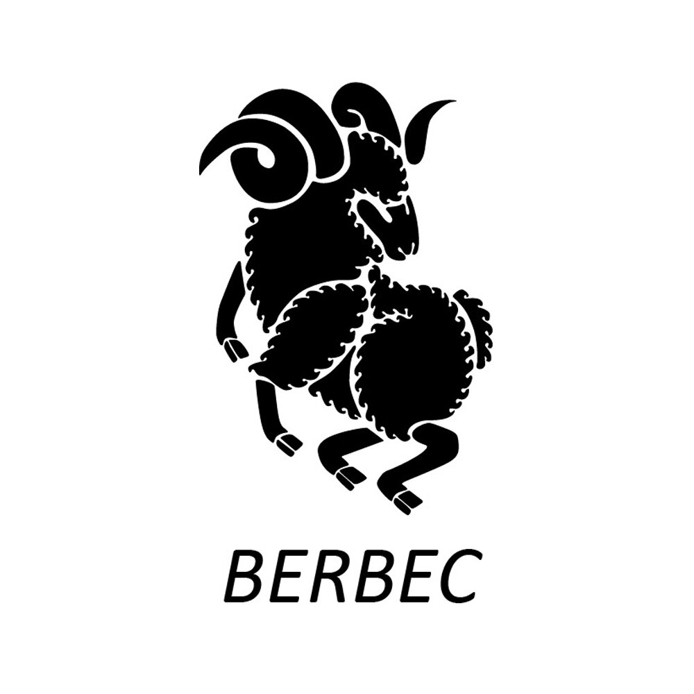 Sticker decorativ StickerStore Berbec Zodiac, 60x34 cm, Negru