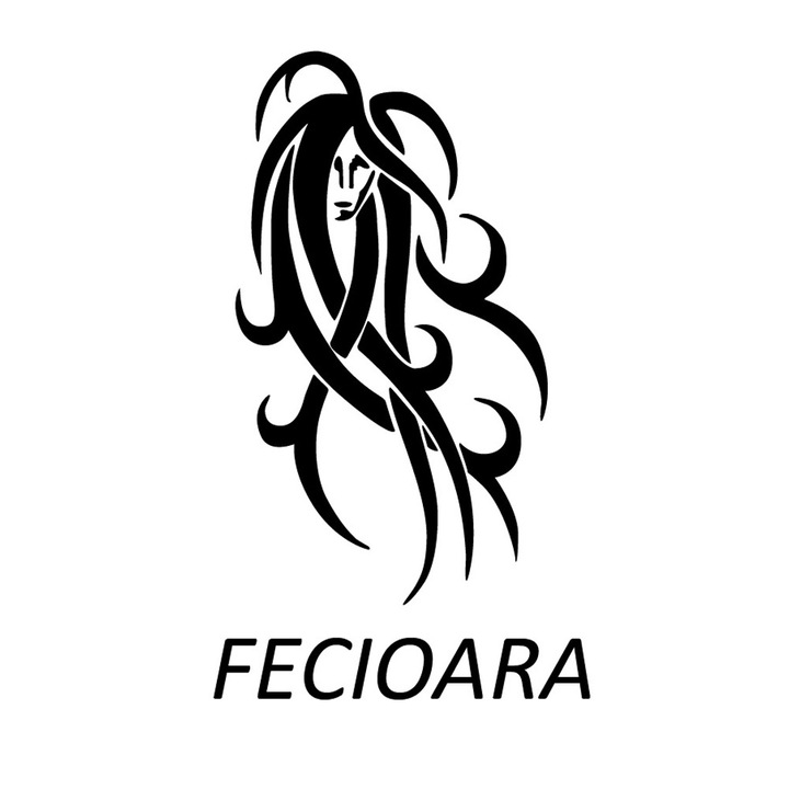 Sticker decorativ StickerStore Fecioara Zodiac, 80x47 cm, Negru