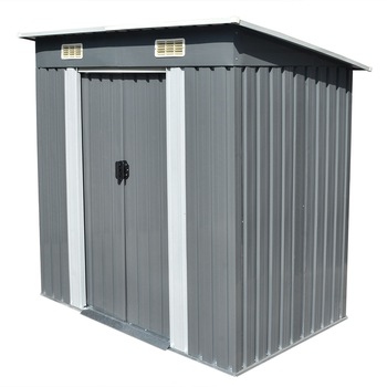 Magazie metalica de gradina, pentru scule, vidaXL, Otel, Gri, 190 x 124 x 181cm Magazie metalica de gradina, pentru scule, vidaXL, Otel, Gri, 190 x 124 x 181cm