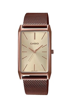 Casio, Ceas cu bratara cu aspect de plasa, Auriu rose Casio, Ceas cu bratara cu aspect de plasa, Auriu rose