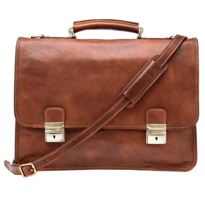 Servieta din piele naturala vachetta, SS119