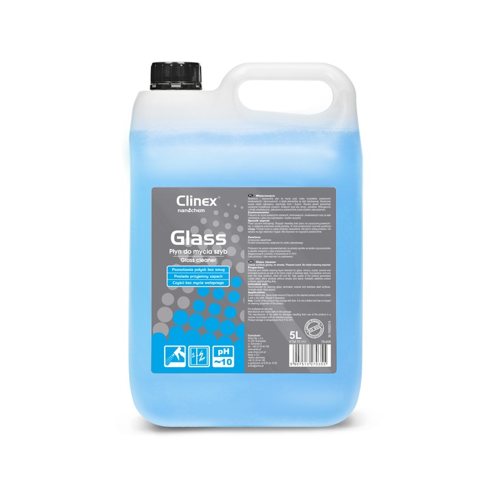 Clinex Glass Üvegtisztítószer, PH10, 5 l