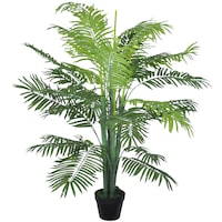 Palmier Pheonix artificial in ghiveci, vidaXL, Plastic, 130 cm, Verde