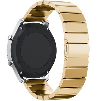 Curea pentru Smartwatch Samsung Gear S2, iUni 20 mm Otel Inoxidabil Gold Link Bracelet Curea pentru Smartwatch Samsung Gear S2, iUni 20 mm Otel Inoxidabil Gold Link Bracelet